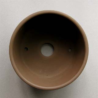 常滑盆栽鉢：丸切立桶形